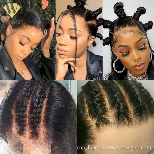 High Ponytail Natural Color Pre Plucked Water Curly 360 Lace Wig Full Lace Wig 40 Inch Translucent Lace Front 360 Lacefront Wig